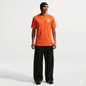 Official Nike Netherlands 2014 Home Jersey Orange Soccer Shirt Men's S World Cup